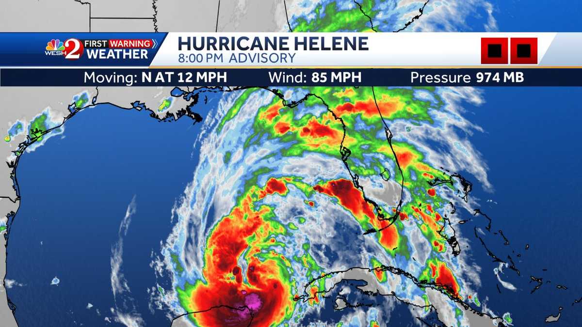 Hurricane Helen strengthens and heads toward Florida