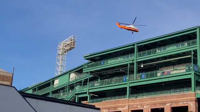 Helicopter used to install LED lights at Fenway Park - Vimarsana News