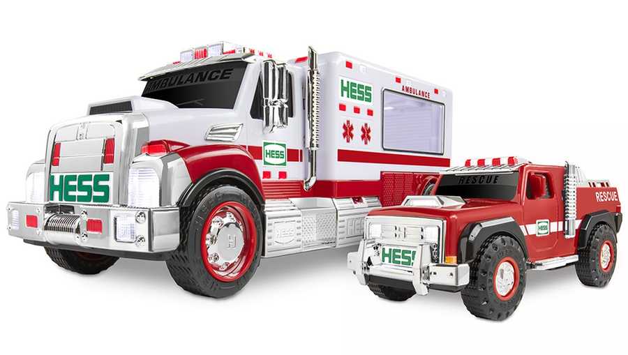 The 2020 Hess Toy Truck is an ambulance/rescue truck combination.