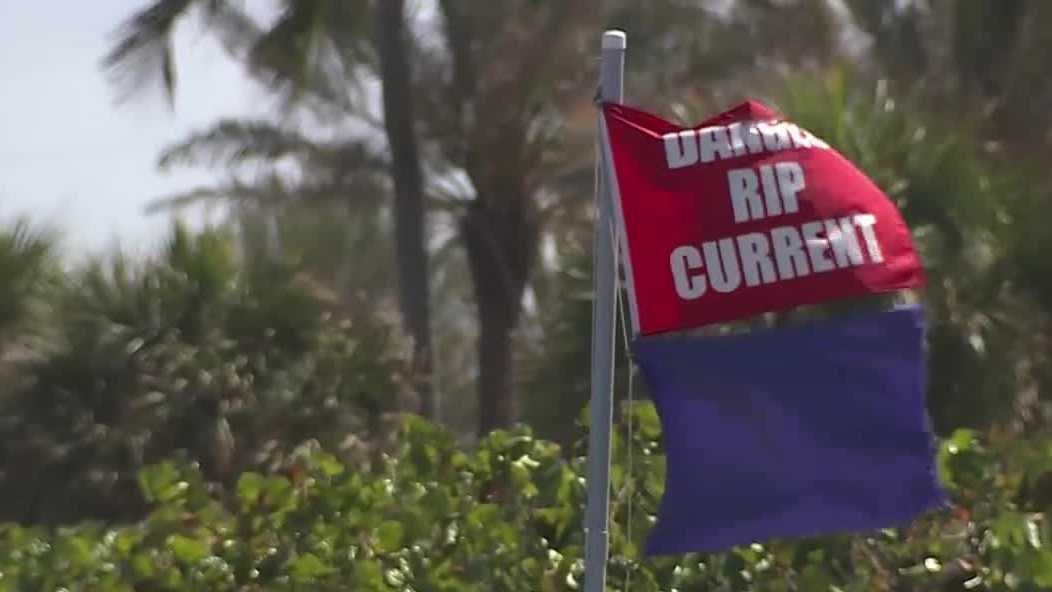 High rip current risk prompts warnings along Florida beaches - WPBF