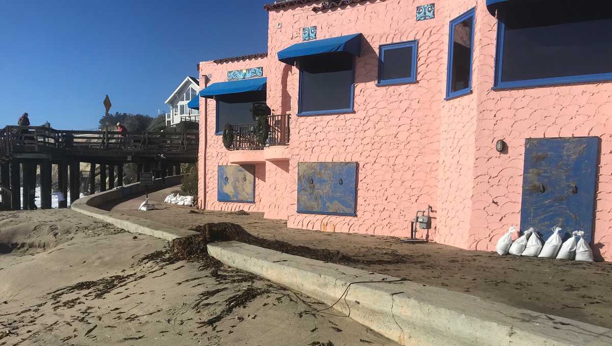 High surf causes damage and major water rescues