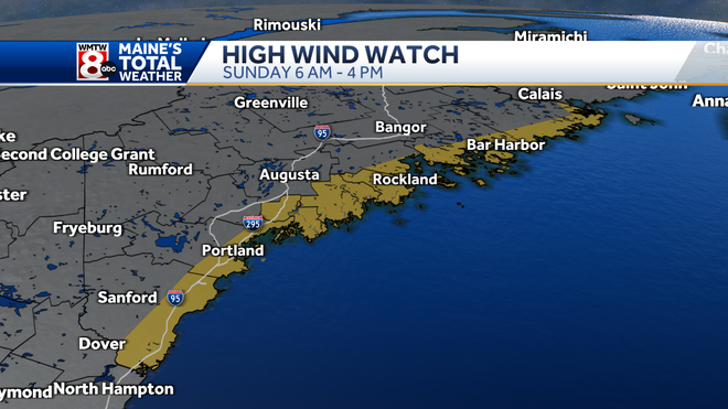 Watch for strong winds on Sunday