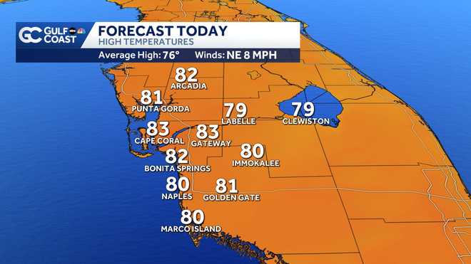 Warm and sunny Christmas Eve for the Gulf Coast