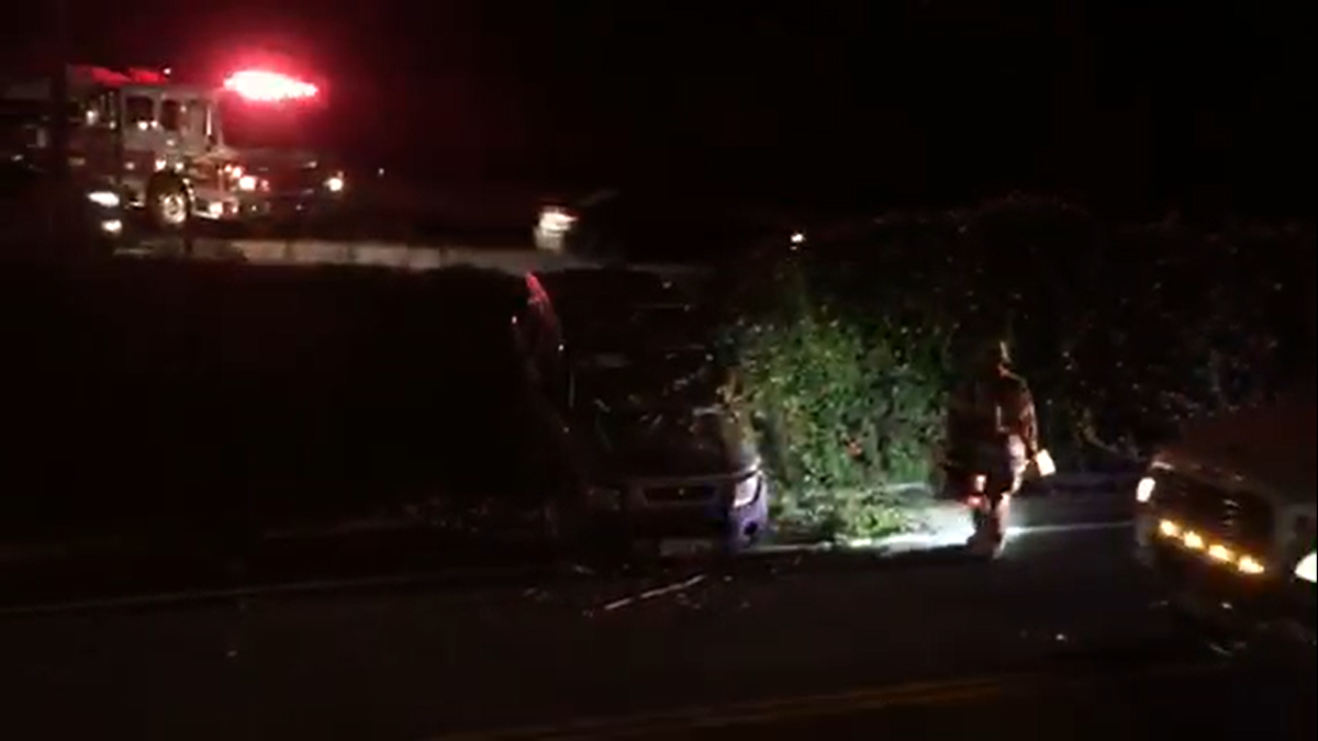 Wrong way driver causes several injuries in 5 car crash on Highway 1