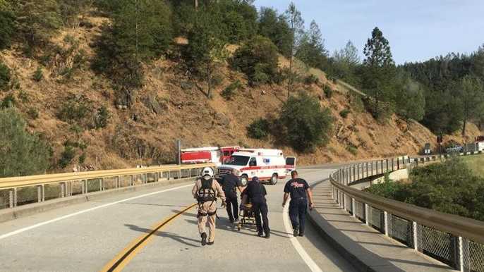 Cyclist rescued after 200-foot fall down El Dorado Co. cliff