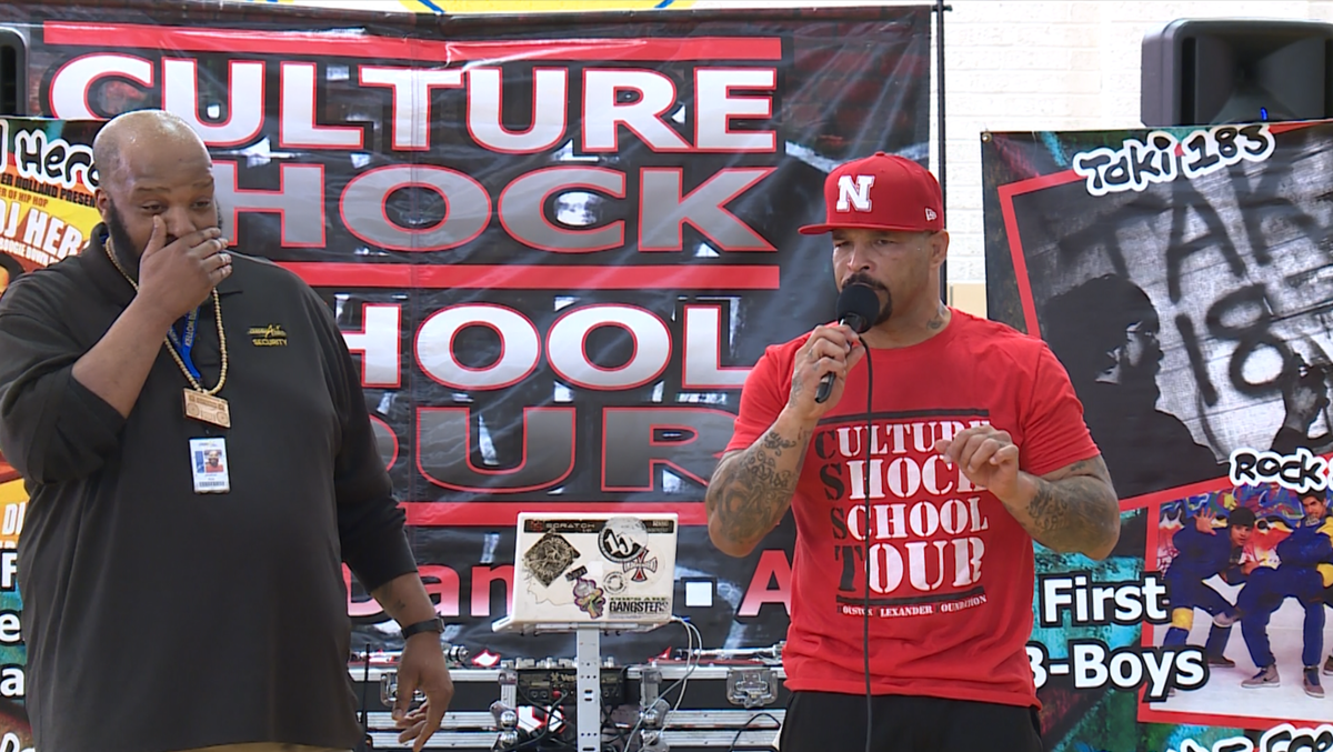 Houston Alexander brings Culture Shock School Tour to Omaha school