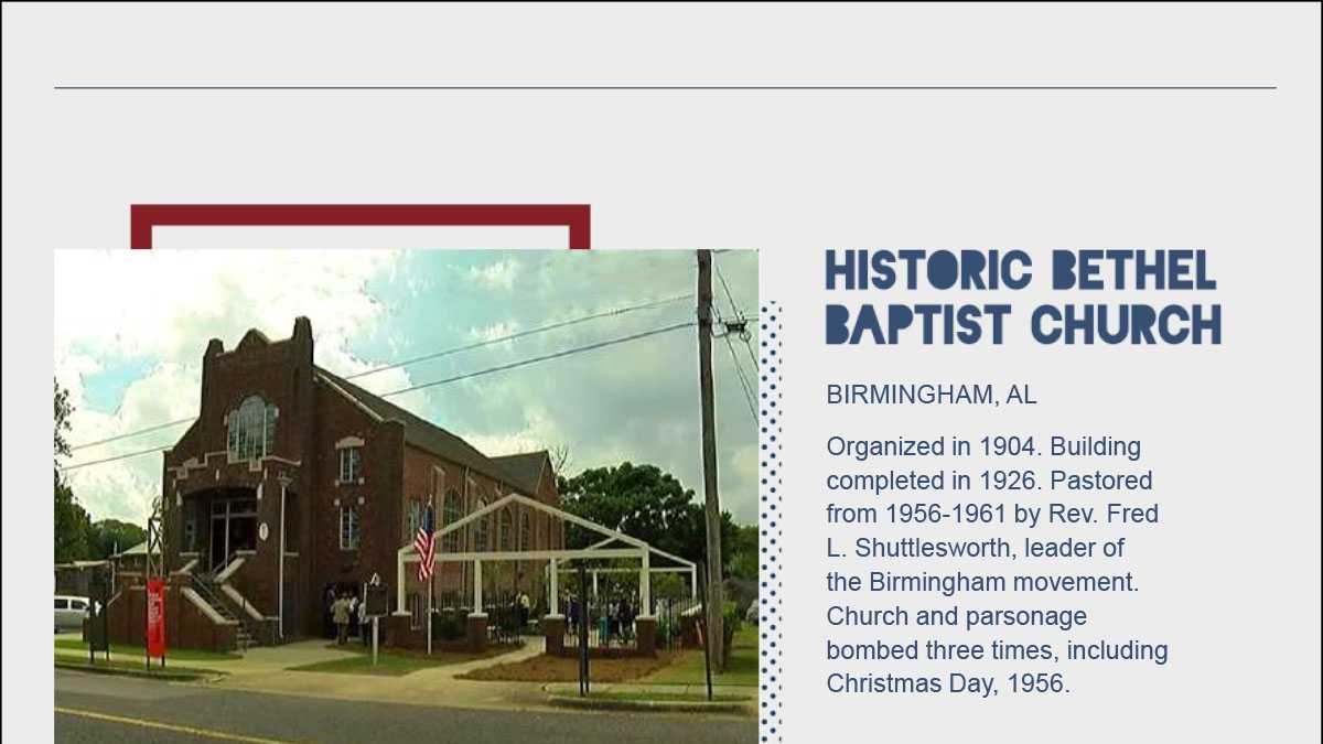 PHOTOS: Alabama Civil Rights Heritage Sites