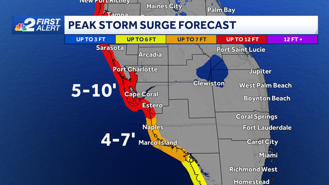 ﻿storm surge projections