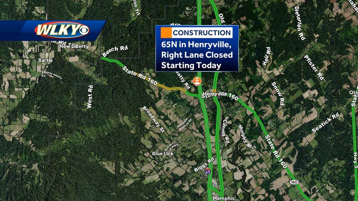 Lane closures start today in Henryville