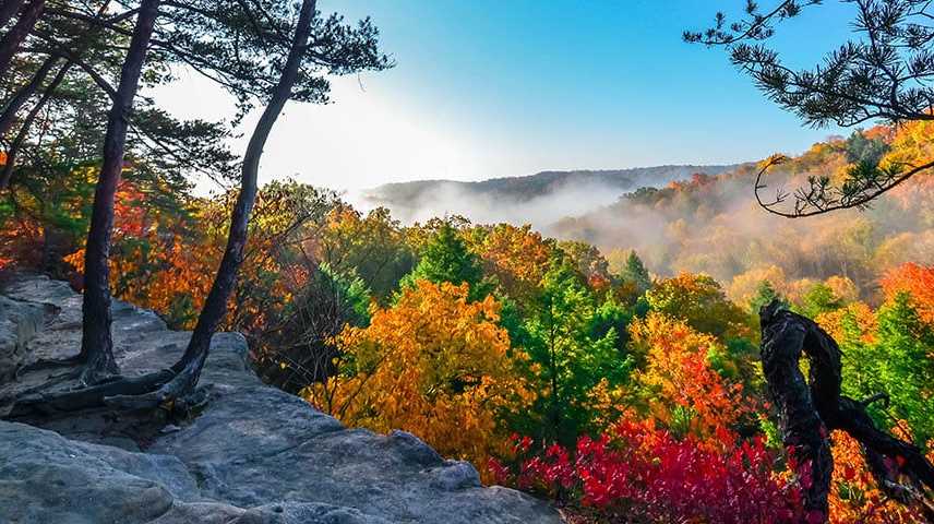 Here's the best time to see fall colors in Hocking Hills