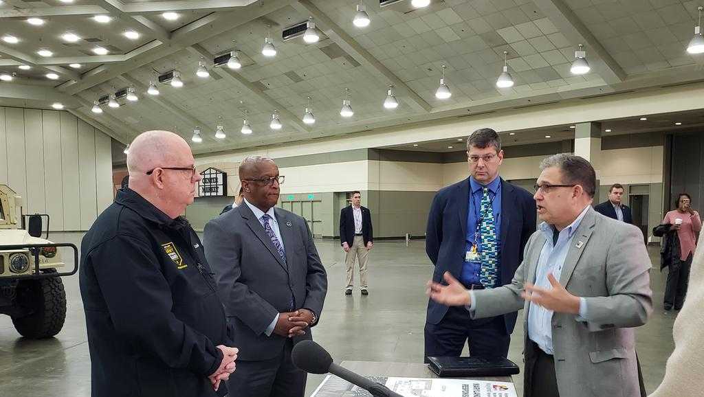 Field hospital being set up at Baltimore Convention Center