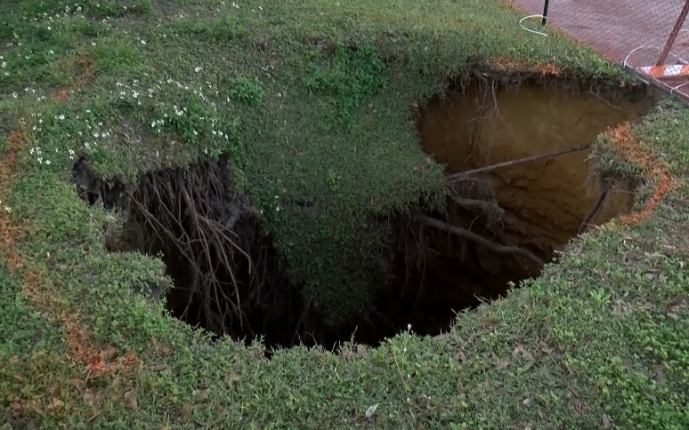 Florida Sinkhole: 60-foot-crater Opens Up In Polk County