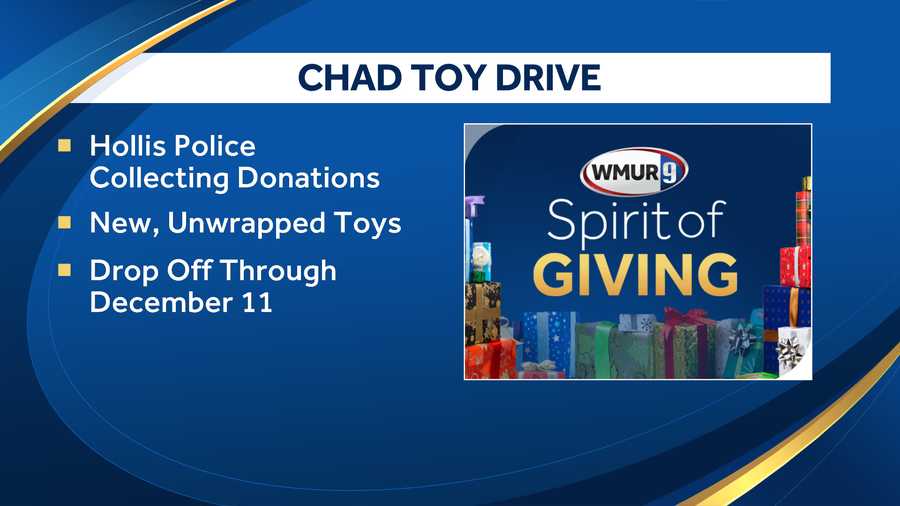 Hollis police collecting toys to give to CHaD patients this Christmas