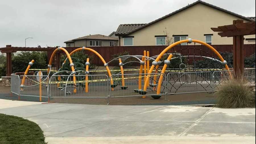 A playground in Hollister closed due to COVID-19