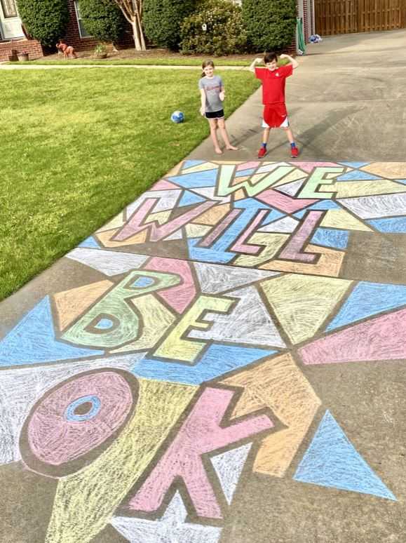 'Chalk The Walk' art offers positive messages during COVID-19 pandemic