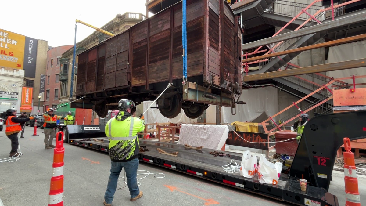 Boston Holocaust Museum installs historic railcar on fourth-floor display
