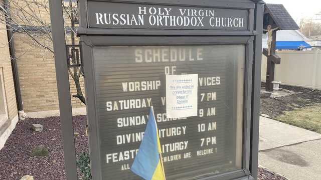 Russian church in Carnegie posts signs in 'prayer for the peace of Ukraine' - Vimarsana News