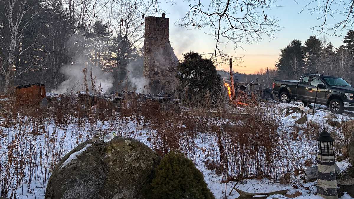 Man severely burned, another person unaccounted for as Maine home burns to ground
