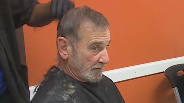Volunteers Give Free Haircuts To Homeless For The Holidays
