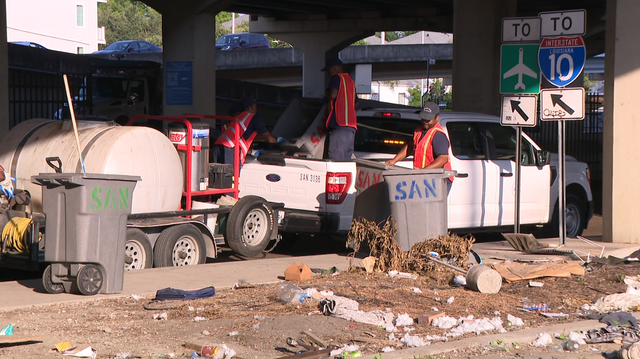 New Orleans Central Business District homeless encampment cleared 