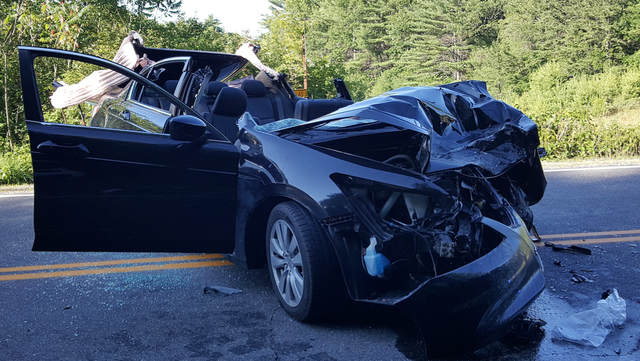 crews respond to serious crash in waterboro route 5 shutdown