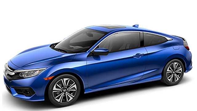 2018 blue honda civic stock photo