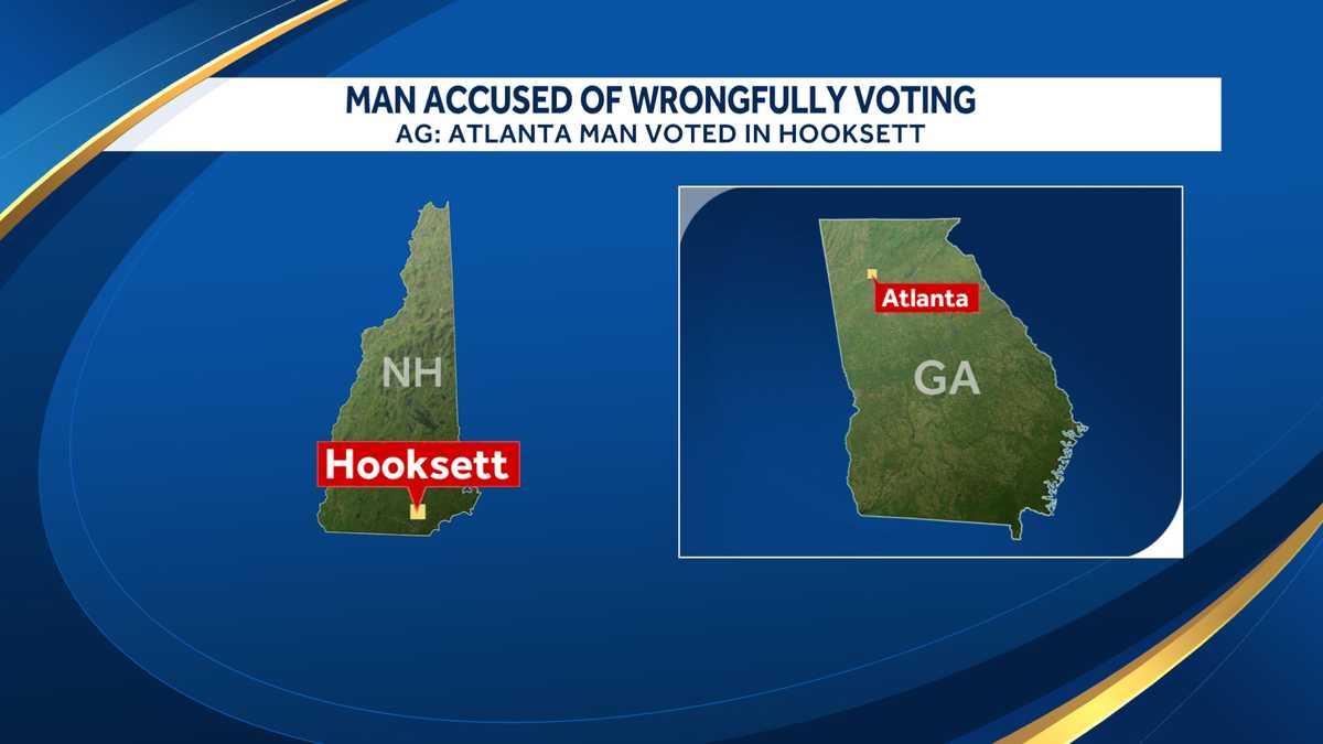 Atlanta man accused of wrongfully voting in New Hampshire