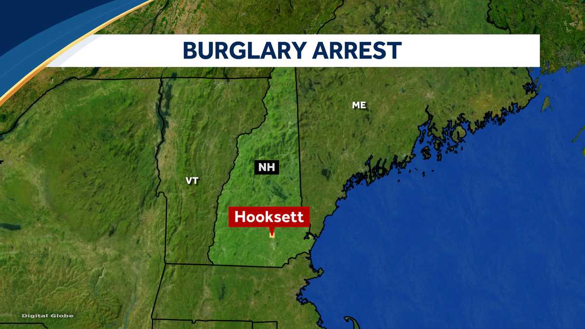 Hooksett, New Hampshire collectibles store burglary 1 arrested