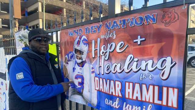 'Hope + Healing' Cincinnati sign company adds to Damar Hamlin hospital tribute wall - Vimarsana News