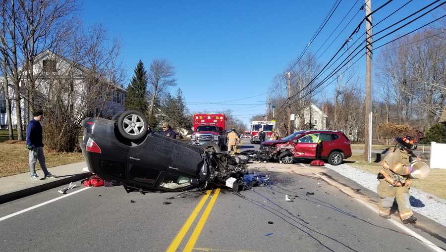 Headon, rollover crash caused by driver OUI, according to police