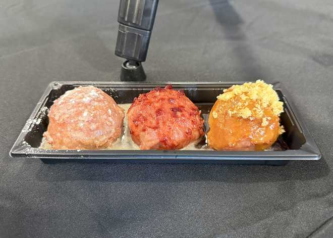 Top-three&#x20;finalist&#x20;for&#x20;best&#x20;new&#x20;food&#x20;at&#x20;the&#x20;2025&#x20;Iowa&#x20;State&#x20;Fair&#x3A;&#x20;&#xFEFF;Three&#x20;Little&#x20;Pigs&#x20;&#x28;&#x24;13&#x29;&#x20;from&#x20;&#xFEFF;Whatcha&#x20;Smokin&#x2019;&#x20;BBQ&#x20;in&#x20;Luther.