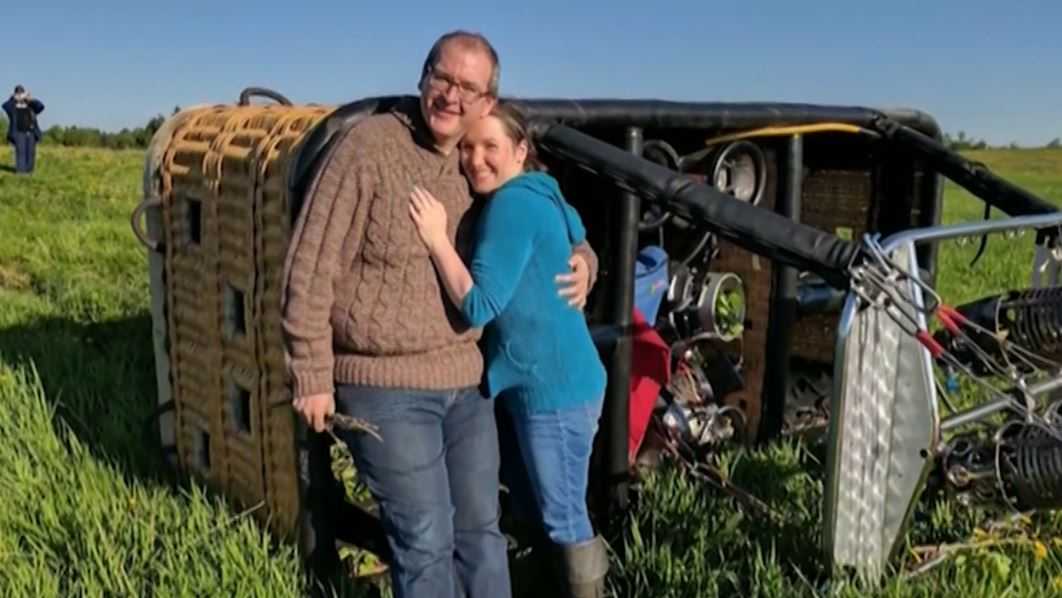 Marriage proposal goes awry when hot air balloon crashes