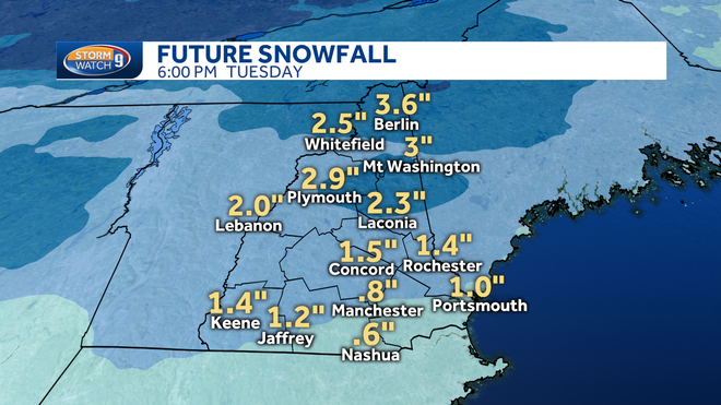 Two systems to bring snow, wintry mix to NH this week