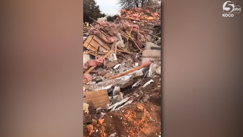 Person taken to hospital after house explosion in Grady County - KOCO