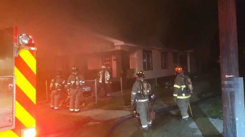 BFRS working to put out house fire on 26th St & Ave I in Ensley