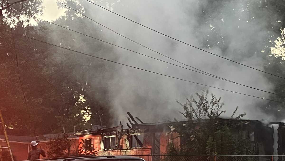 Abandoned south Jackson home goes up in flames