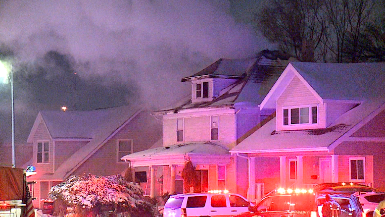 Flames scorch roof of Omaha home