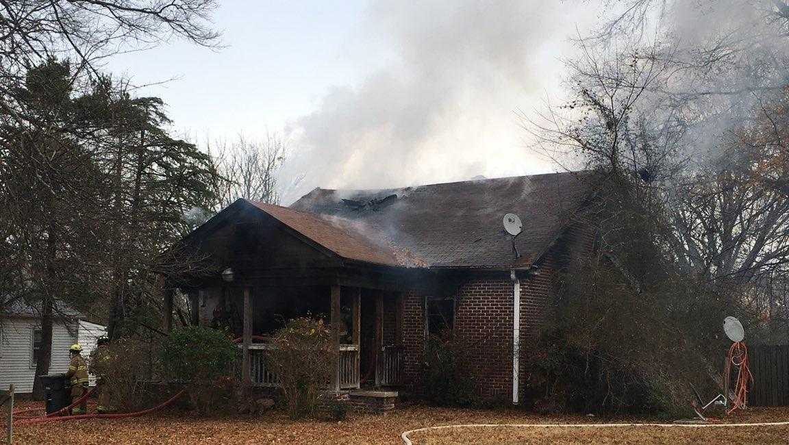 Greensboro firefighters tackle Lowdermilk Street house fire