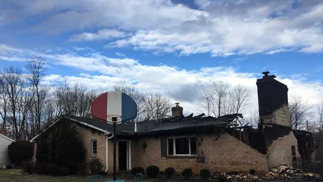 Update: Crews battle house fire in Dauphin County