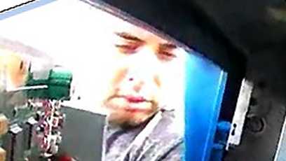 Alleged credit card skimmer caught on camera