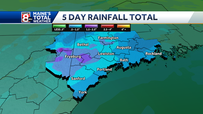 More showers but weekend weather in Maine improves