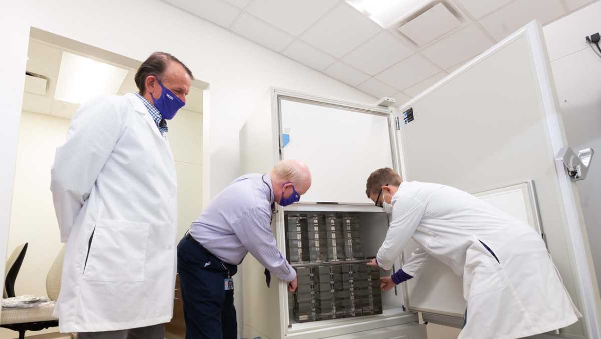 HPU provides Cone Health with freezer to store COVID19 vaccine