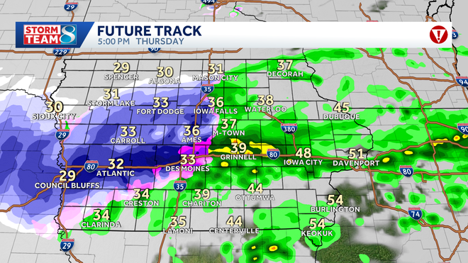 La lluvia cambiará a nieve esta tarde