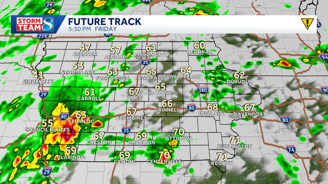 storms developing this afternoon in southwest iowa