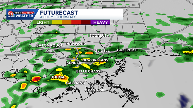 Rain will be likely over the next few days