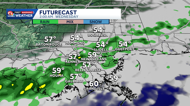 Brief warmup before midweek rain chances with another cold front!
