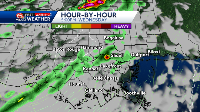 New Orleans forecast: Some storms possible Wednesday afternoon