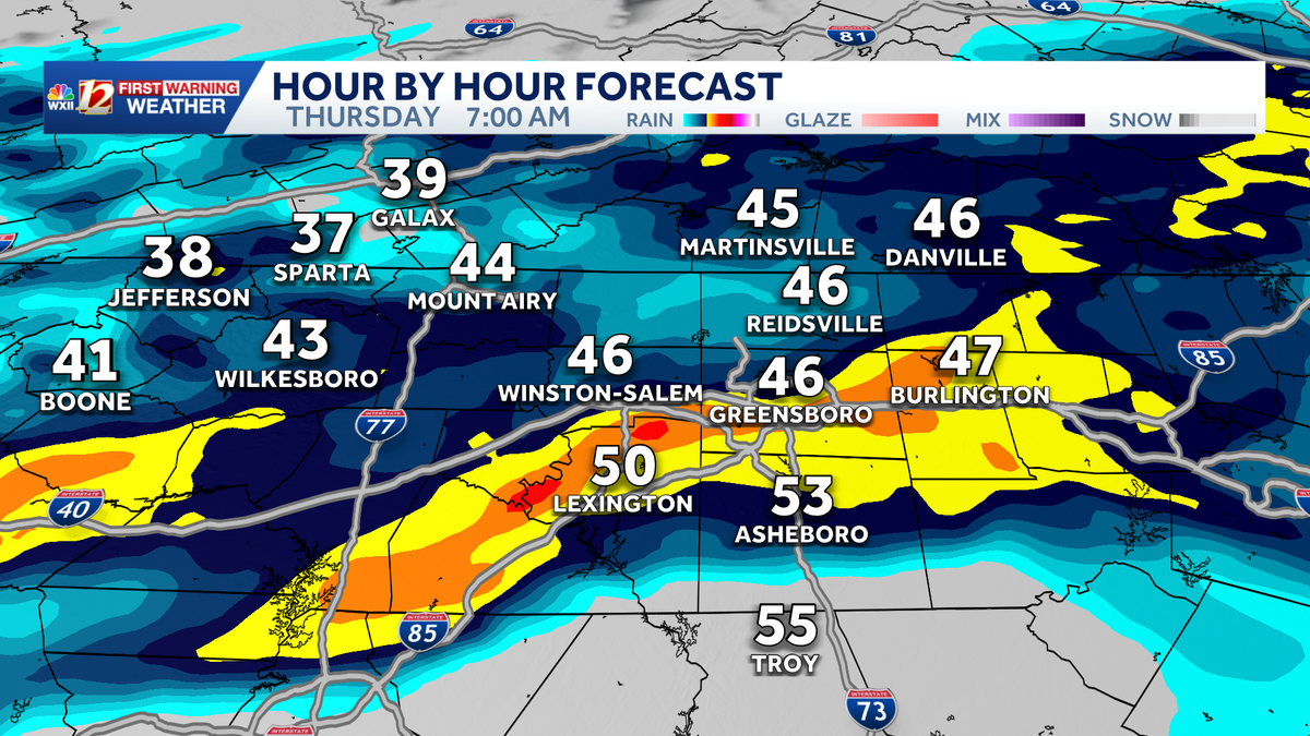 Rain and milder temperatures return to North Carolina this week