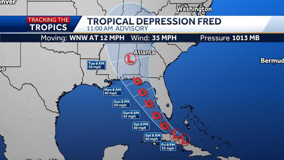 Einzigartige tropische Depression: Sturmeffekte in Florida Einzigartige tropische Depression: Sturmeffekte in Florida