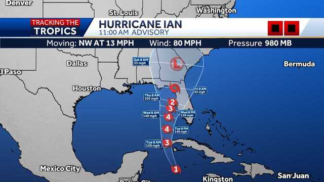 Hurricane Ian nears Cuba on path to strike Florida as Cat 4 - Vimarsana News